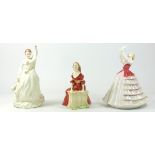Royal Doulton figurines, to include 'Au Revoir' HN3723, 'Susan' HN3050, 'Judith' special edition