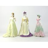 Coalport figurines, comprising of H.M Queen Elizabeth II, Ltd Edition 335 of 500, (boxed) together