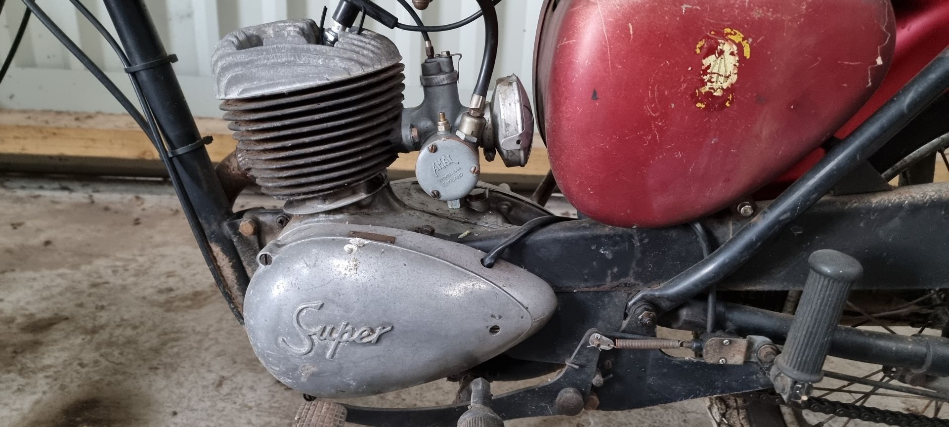 1966 BSA Bantam D7 Super, 175cc. Registration number GNJ 69D. Frame number D7 51138. Engine number - Image 8 of 12