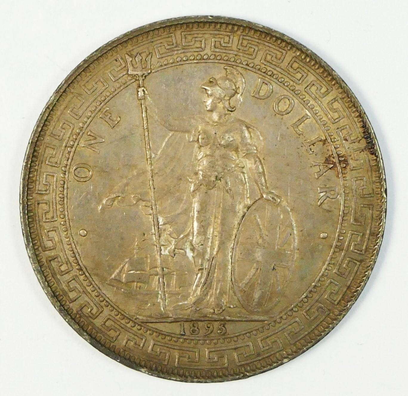 Victoria (1837 - 1901) British Trade one dollar, 1895, 27 grams