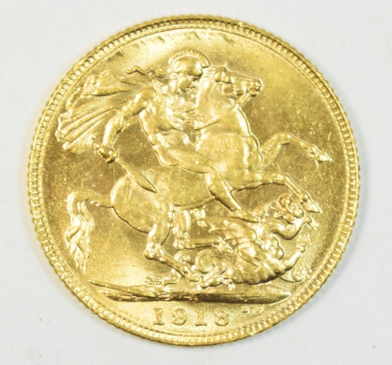 George V full sovereign 1918, India mint - Image 2 of 2