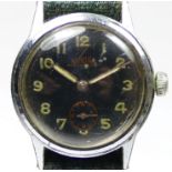 J.W. Benson a stainless steel manual wind gentleman's wristwatch, c.1940's, 29mm and Roamer, a