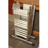 Songmics - multipurpose aluminium folding ladders, model number GLT36M.