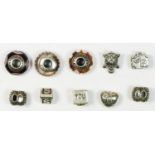 Ten silver Pandora charms, including a tortoise, 36gm