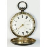 G. Corslie, a silver full hunter fusee pocket watch, London 1855, movement signed and numbered 1855,