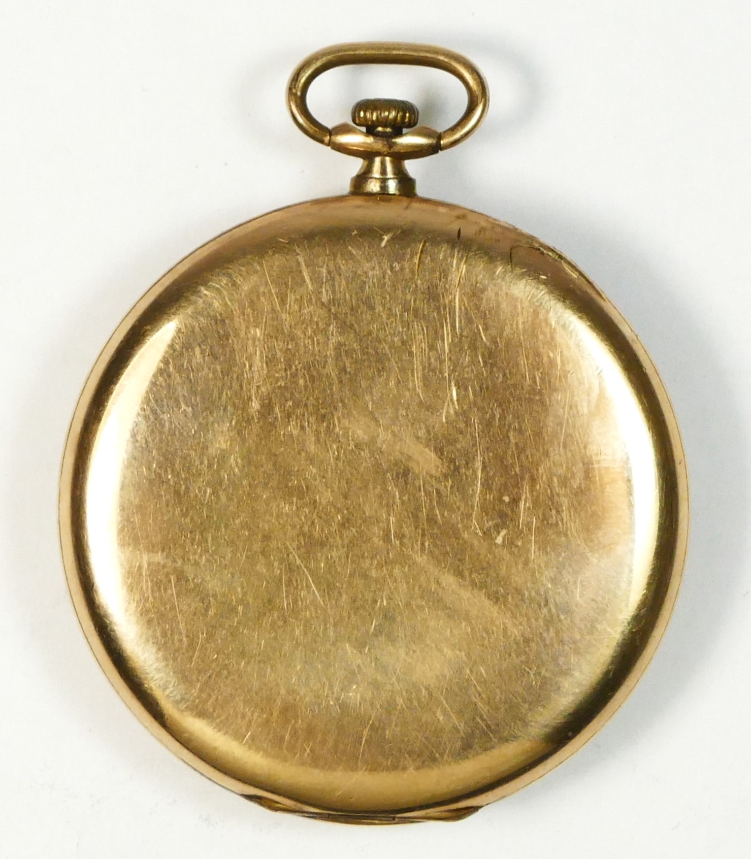 Sackville, a gold plated, keyless wind, open face pocket watch, 15 jewel, 2 adjustments movements, - Image 2 of 3