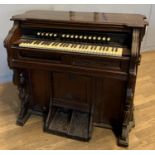A Chicago Cottage Organ Company pump organ, serial number 164735, dated between 1894 - 1907, stamped