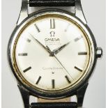 Omega Constellation, a stainless steel automatic gentleman's wristwatch, c. 1970's, with 10 sided