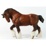 A Beswick ceramic figure of a Horse on trot, signed P on two of the four feet, 31cm x 20cm x 9cm