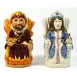 Two Royal Doulton toby jugs, to include The Fire King, stamped D.7070, limited edition No 144 of