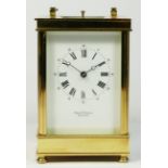 David Peterson, England, an English heavy brass repeating, hour and half hour striking carriage