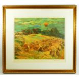 Sir William MacTaggart, (1903-1981), Cornfields, limited edition print, signed in pencil, Fine