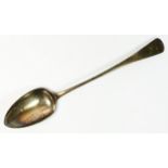 A George III silver Old English pattern basting spoon, by Godbehere, Wigan and Boult, London 1789,