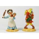 Two John Beswick Scupltee Main ceramic figures, to include Punch, limited edition No 11 of 2500,