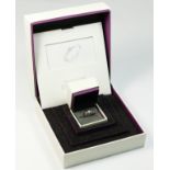 A 9ct white gold single stone brilliant cut diamond ring, stated weight 0.16cts with 0.06cts to
