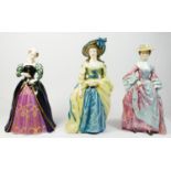 Three Royal Doulton ceramic figures, to include Mary Queen Of Scots, Queens Of The Realm collection,