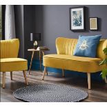 RRP £145. Cocktail Sofa Ochre. (H)71 x (W)110 x (D)68cm