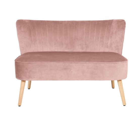 RRP £145. Cocktail Sofa Blush. (H)71 x (W)110 x (D)68cm - Image 3 of 6