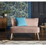 RRP £145. Cocktail Sofa Blush. (H)71 x (W)110 x (D)68cm