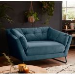 RRP £395. The Snuggler Chair Aegean Blue. (H75x W130x D87cm).