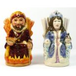 Two Royal Doulton toby jugs to include The Fire King, stamped D.7070, limited edition No 144 of