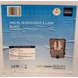 Three Greenbreak IP65 floodlights, 2x42W all boxed