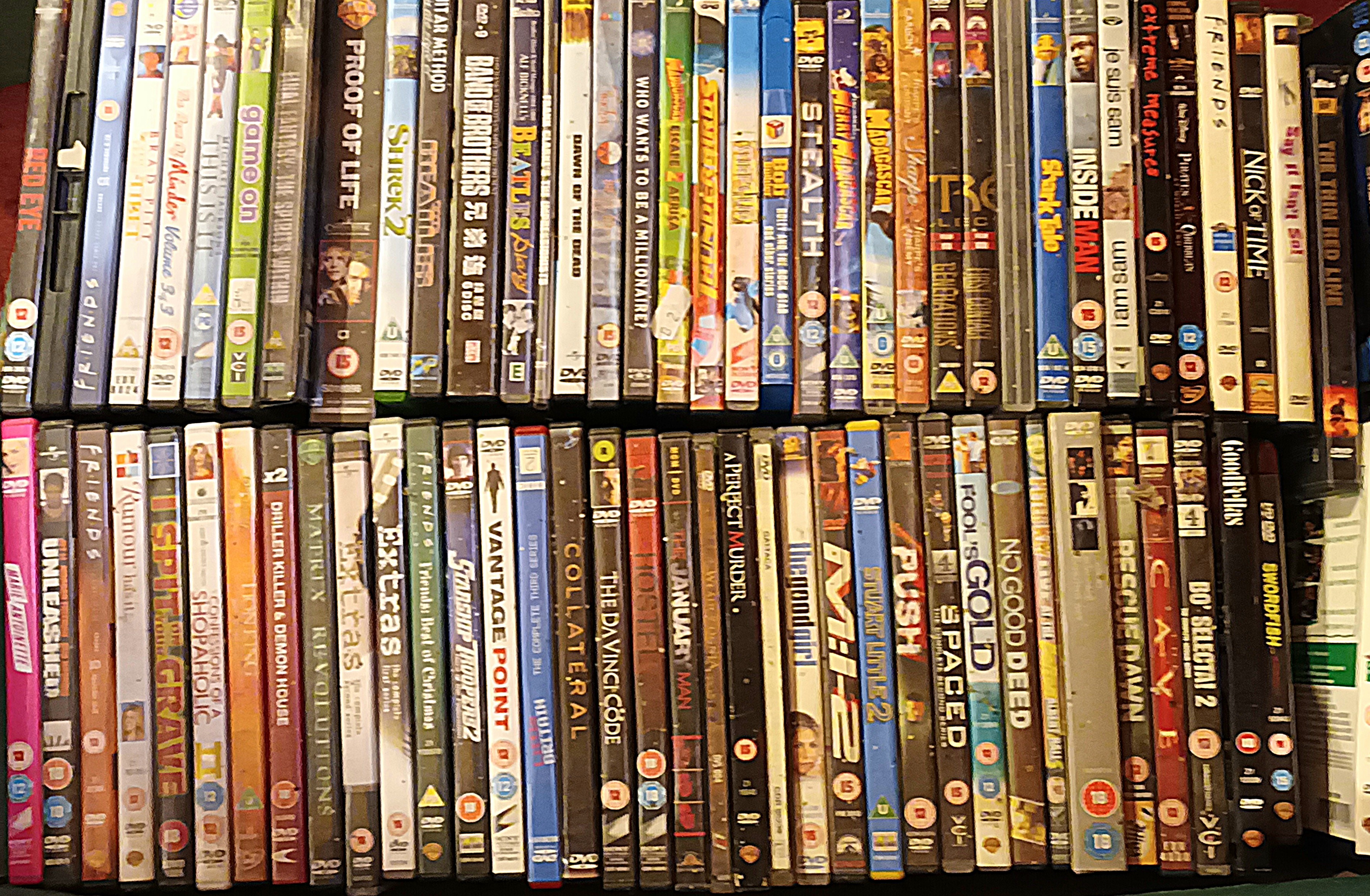 Four boxes of DVDs including films, box sets and documentaries, containing CSI, Ally McBeal, Disney, - Image 2 of 4