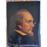 English school, early 19th century, Sir William Harvey portrait, unsigned, oil on canvas laid onto