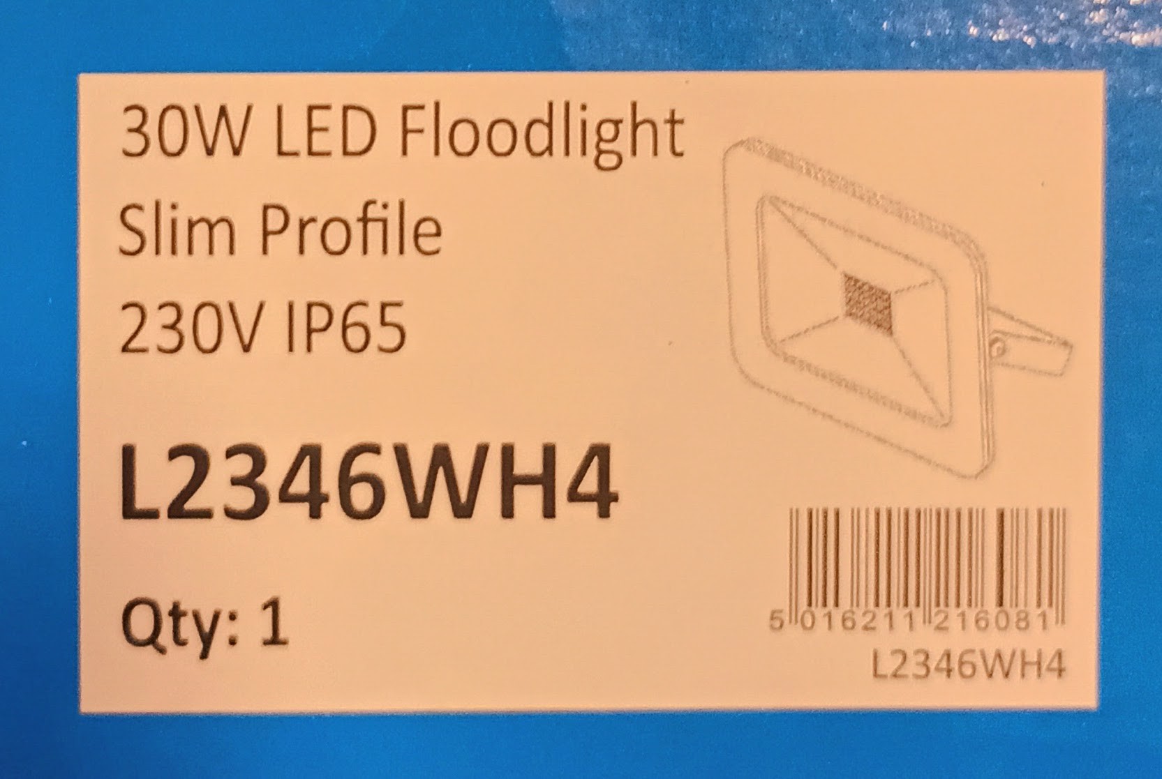 Five Deta 30W LED floodlights, boxed, together with six Knightsbridge high output ultraLED 10W - Image 3 of 3