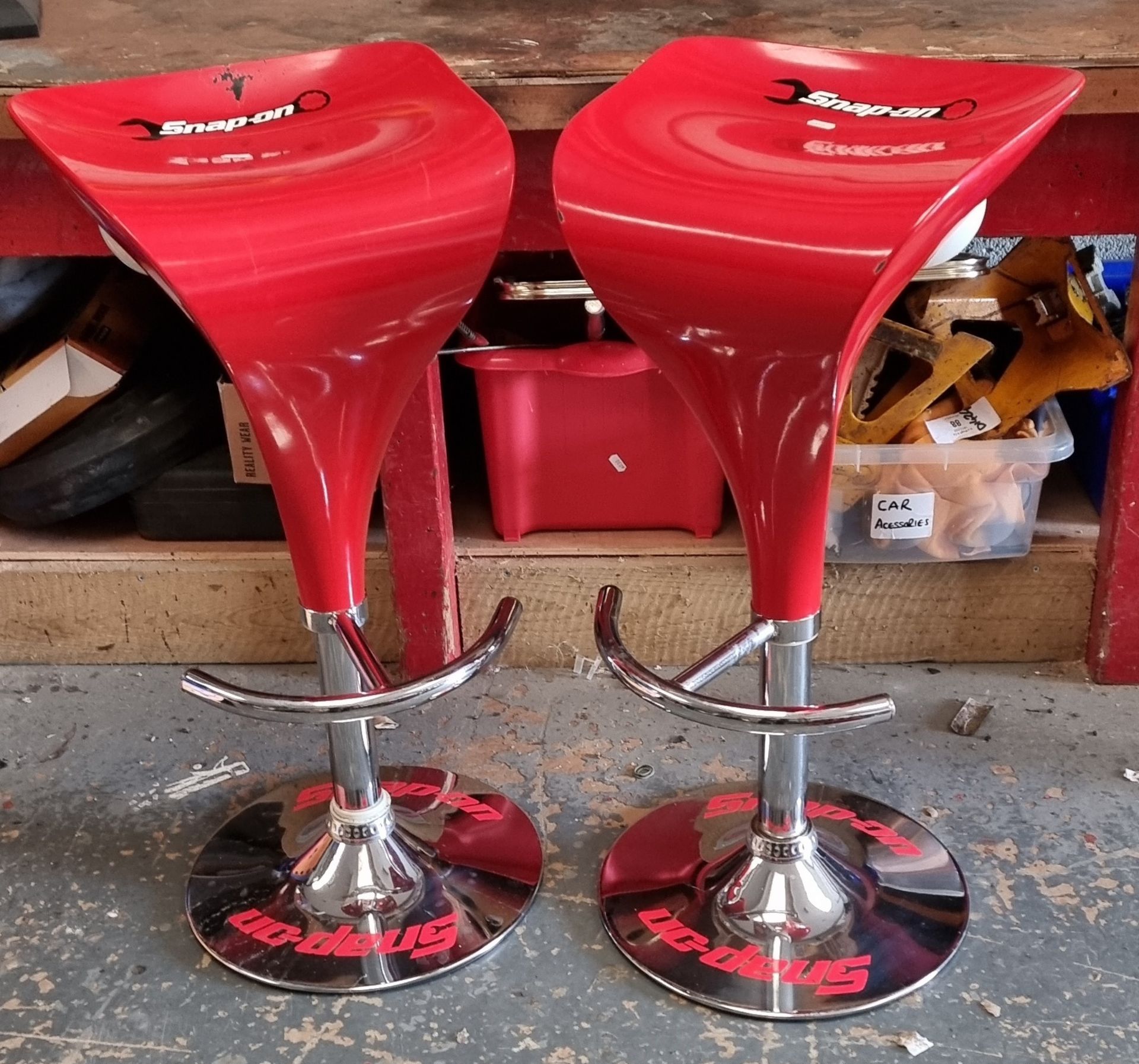 A pair of Snap On adjustable bar stools - Image 2 of 5