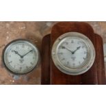 A Smiths vintage dash clock, P.132.861 and another P.202.999 (2)