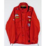 Ferrari Veloqx Motorsport/Team Maranello Concessionaires team jacket, size XL, as worn during the