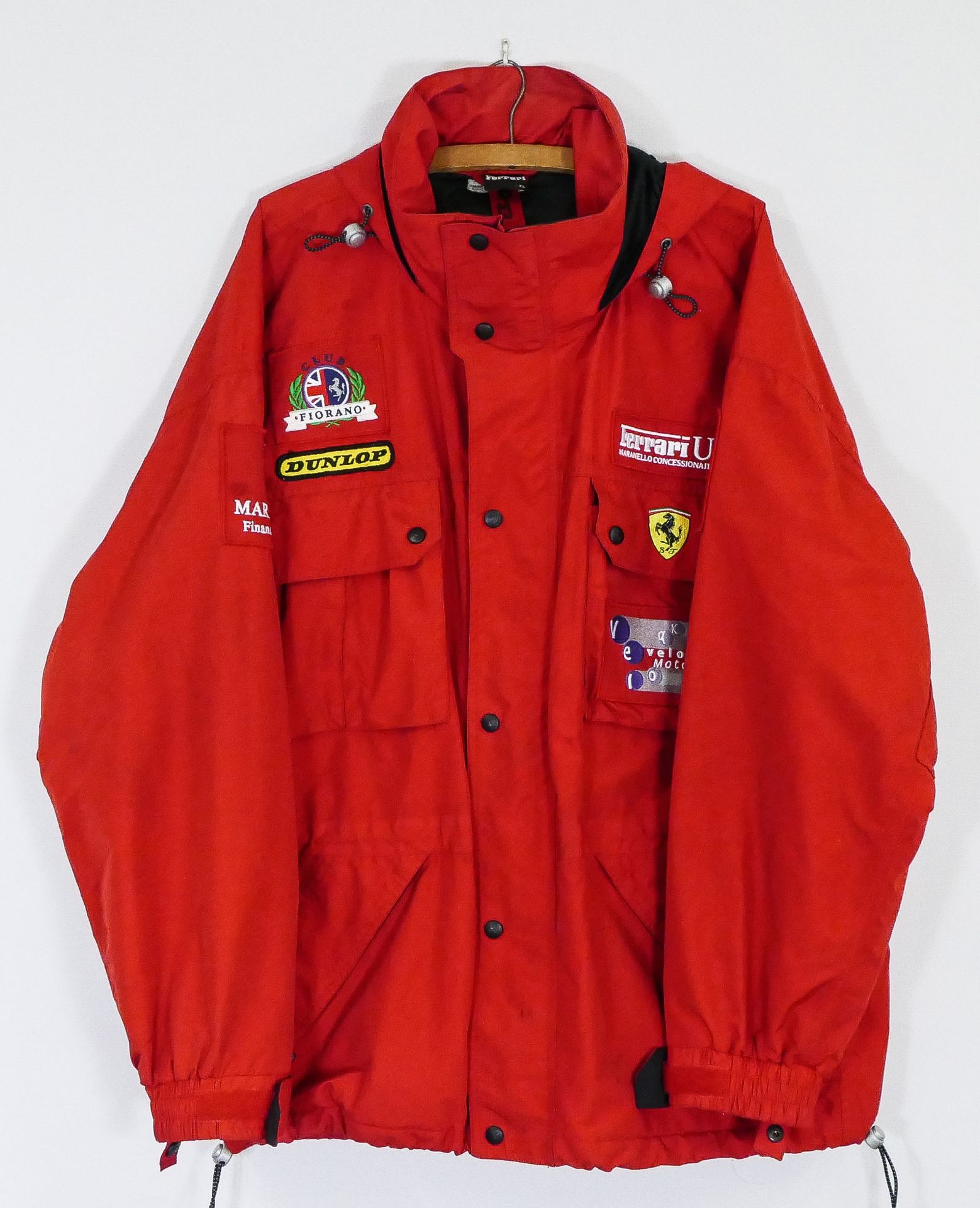 Ferrari Veloqx Motorsport/Team Maranello Concessionaires team jacket, size XL, as worn during the