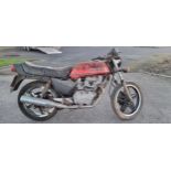 1981 Honda CB250N, Superdream, 249cc, project. Registration number UNB 163X (see text). Frame number