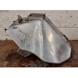 A 1990 Norton F1 petrol tank, ex registration number G663 OUA.