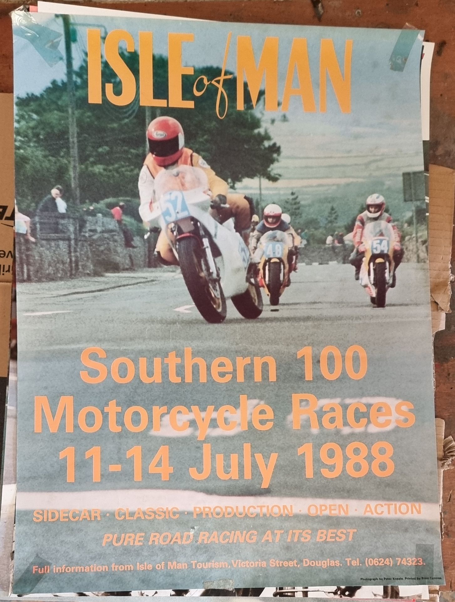 Posters: Seven Isle of Man motorcycle posters, TT, Southern 100, c1988-97, a Lombard RAC poster - Image 4 of 5