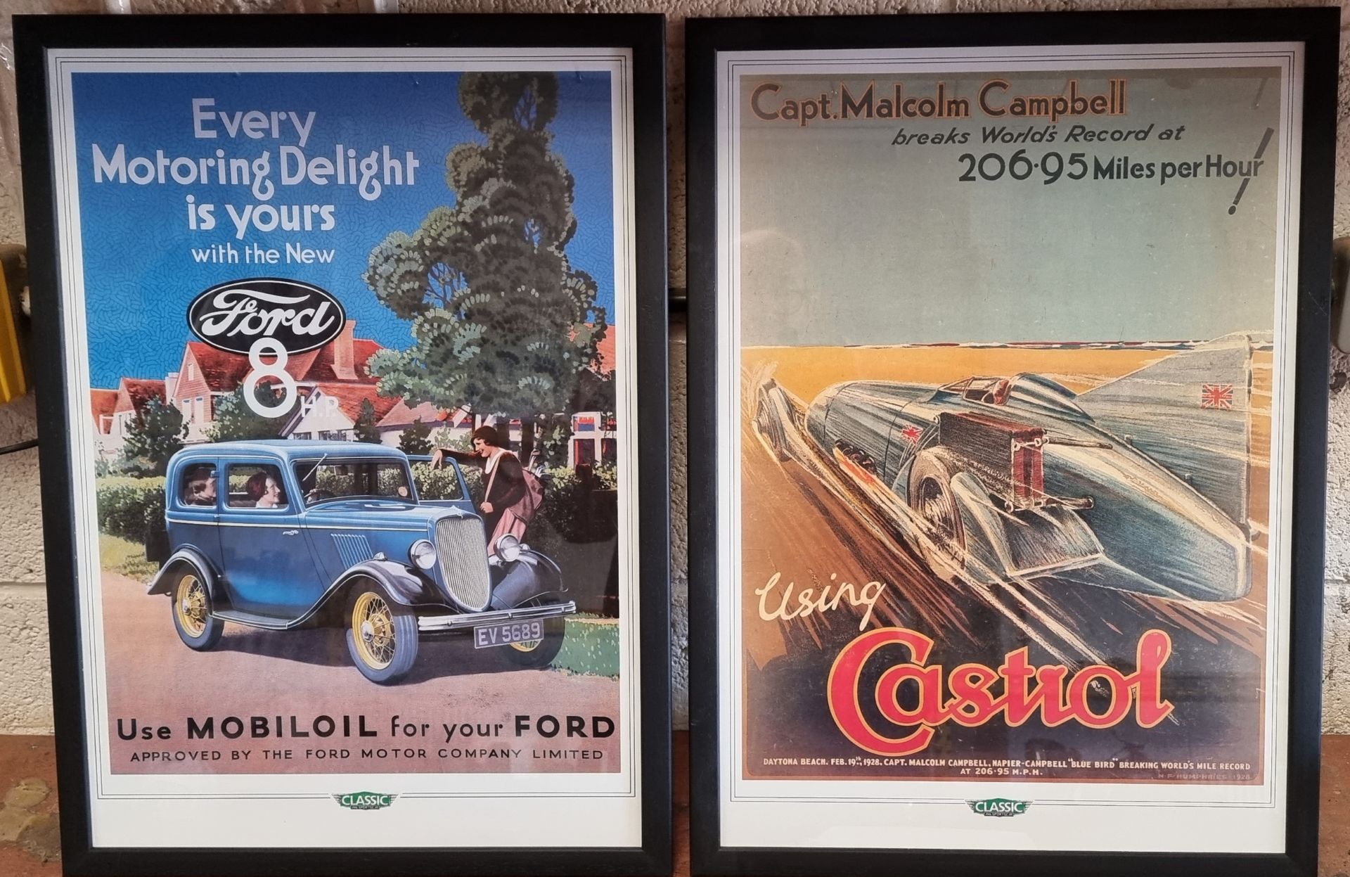 A set of eight Classic & Sportscar posters, framed, 63 x 46cm (8) - Image 2 of 5
