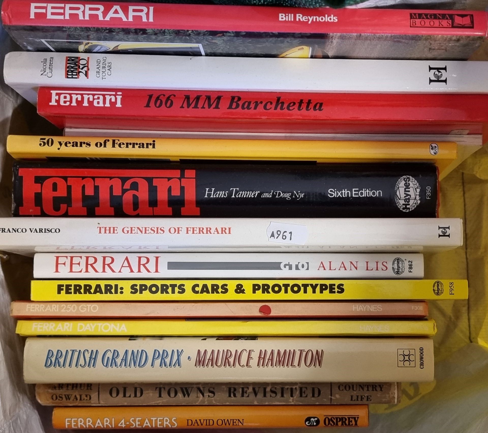 A collection of 22 books related to Ferraris, including Ferrari Ecurie Garage by Nada and Ferrari - Image 2 of 2