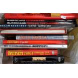 A collection of 19 books related to Ferrari including Ferrari Sports Racing and Protype Completion