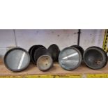 Three King of the Road 10" headlamps and other lamp bodies