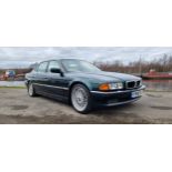 1996 BMW 740iL, 4398cc. Registration number P919 FFJ. Chassis number WBAGJ82060DB29182. Engine