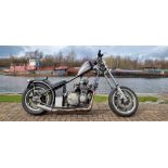 1975 Honda Chopper, 1100cc. Registration number MAT 586P. Engine number ZRT 104E 016376.