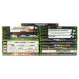 Seventeen Xbox games, to include Terminator 3 Rise Of The Machines, Tom Clancy's Splinter Cell,