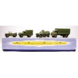 A Dinky Toys Military Vehicles (I) gift set, 699, including a Austin Champ, 1-ton Cargo truck,