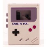 A Cassette Boy, by Mani, a portable cassette player in the form of a Nintendo Game Boy (missing