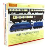 A Hornby OO gauge locomotive with tender limited edition pack, (R3402) LNER in ‘Queen Of Scots’