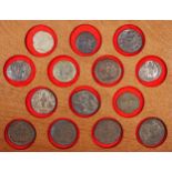 Roman Imperial, Constantine various bronze coins AF Follis (14), tray not included.