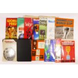 A collection of fifteen World Cup related programmes, annuals and books, to include Jules Rimet