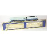 A HO/OO gauge Rivarossi 4-6-4 Hudson "Blue Goose" loco and tender, 3460 Santa, in original box