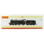 A Hornby OO gauge locomotive with tender (R3451), to include a BR Thompson class BI ‘61032’ loco